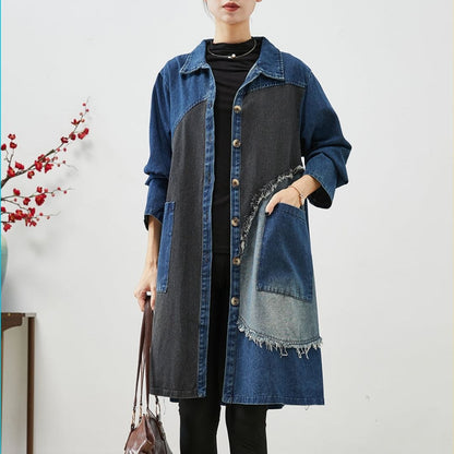 Trench frakke i denim - Bertie