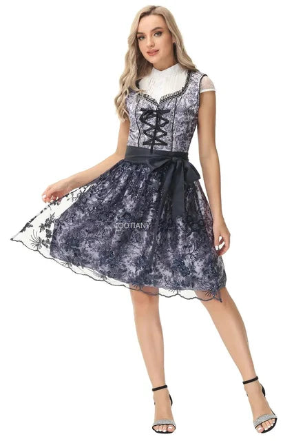 Elegant bayersk oktoberfest-dirndl - Ganiviya