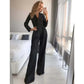 Nora - Elegant jumpsuit med høj krave i business-stil