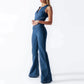 Renate - Bodycon rygfri hjerte-jumpsuit