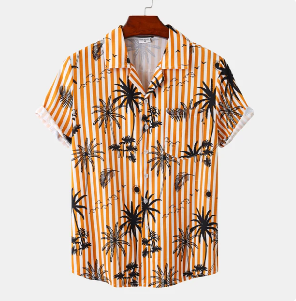 Hawaii Surf Floral Blouse til mænd - Peter