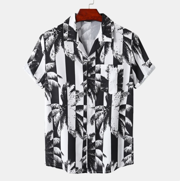 Hawaii Surf Floral Blouse til mænd - Peter