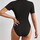 Sort Farveblok Bodysuit - Jana