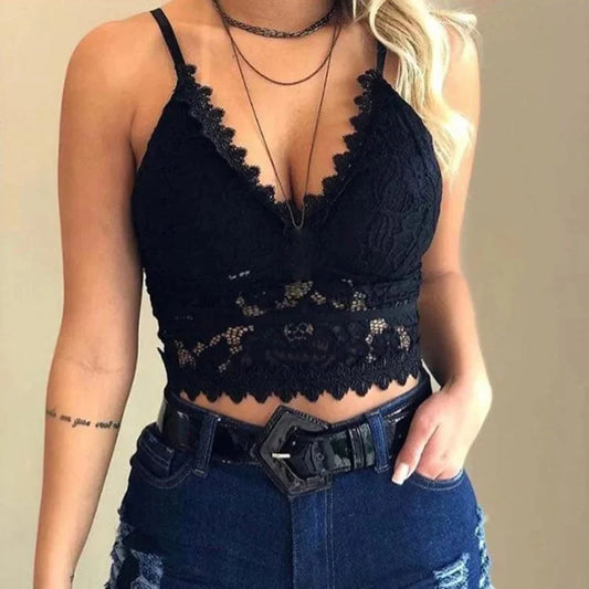 Enrika - Blondebralette-bh i form af en top