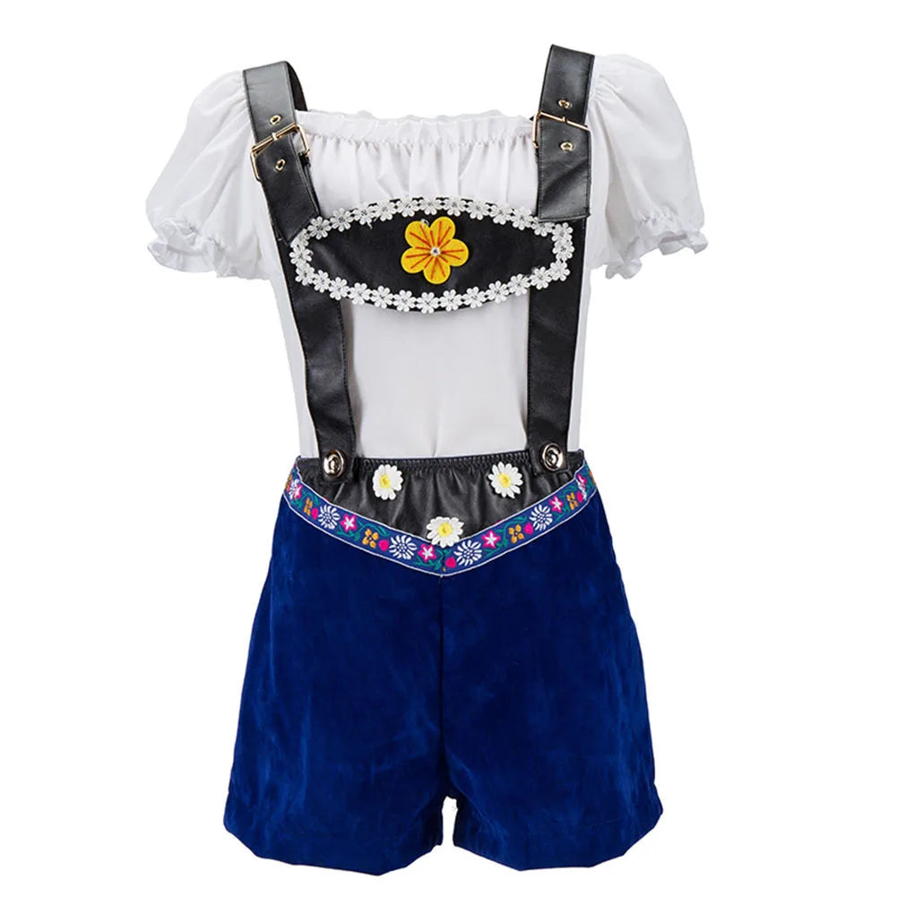 Middelalderligt oktoberfest-outfit i to dele - Damsel